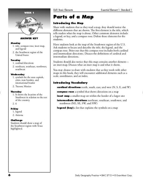 Daily Geography Practice, Grade 4