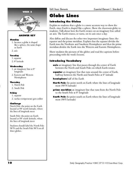 Daily Geography Practice, Grade 4