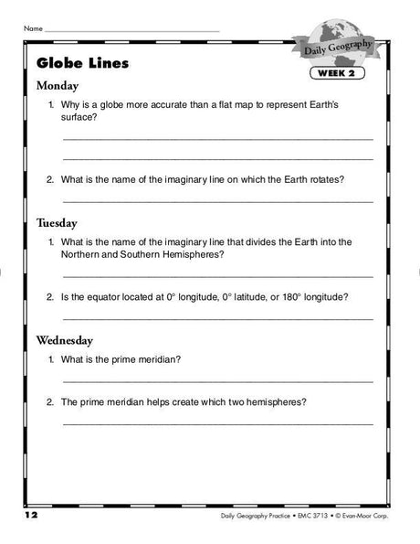 Daily Geography Practice, Grade 4