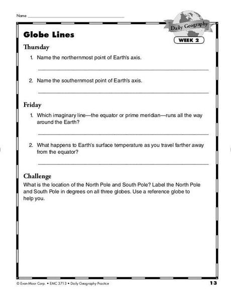 Daily Geography Practice, Grade 4