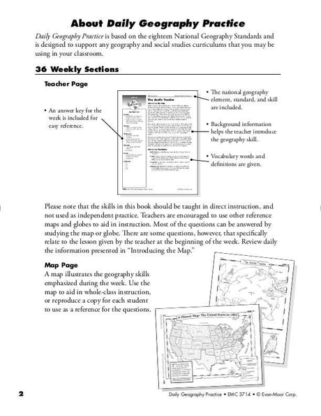 Daily Geography Practice, Grade 5