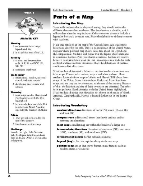 Daily Geography Practice, Grade 5