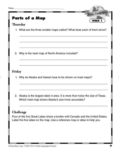 Daily Geography Practice, Grade 5