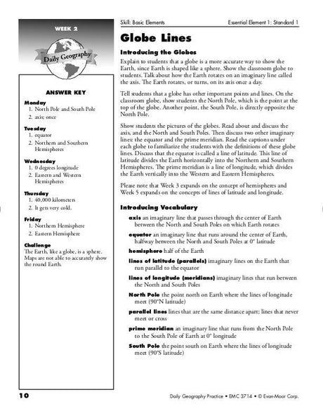Daily Geography Practice, Grade 5
