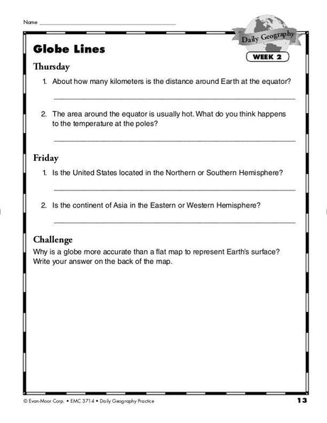Daily Geography Practice, Grade 5