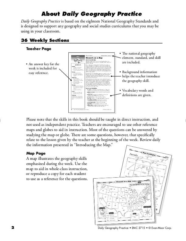 Evan-Moor Daily Geography Practice, Grade 6 | EMC3715 – SupplyMe