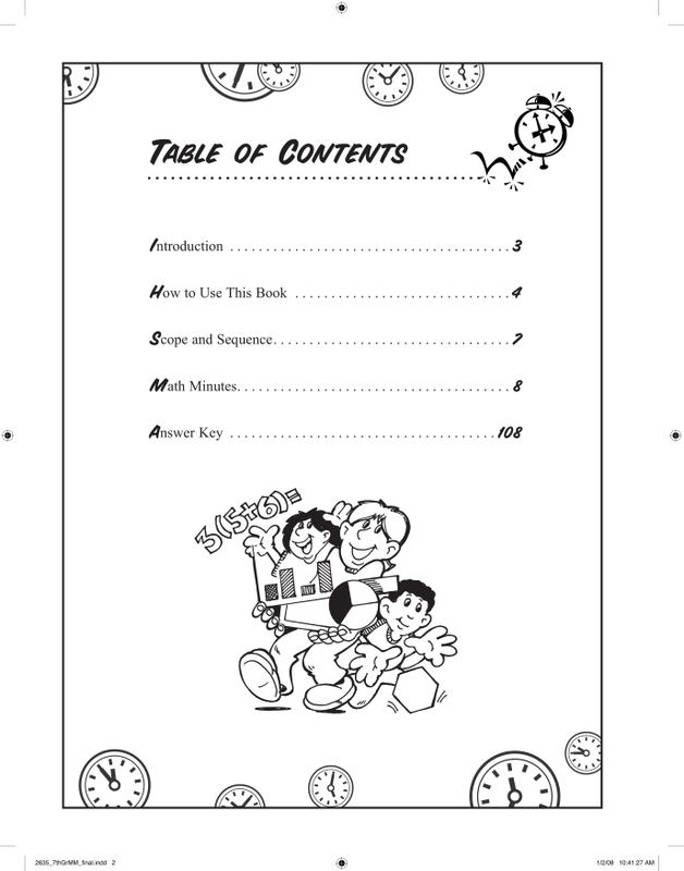 Seventh-Gr Math Minutes