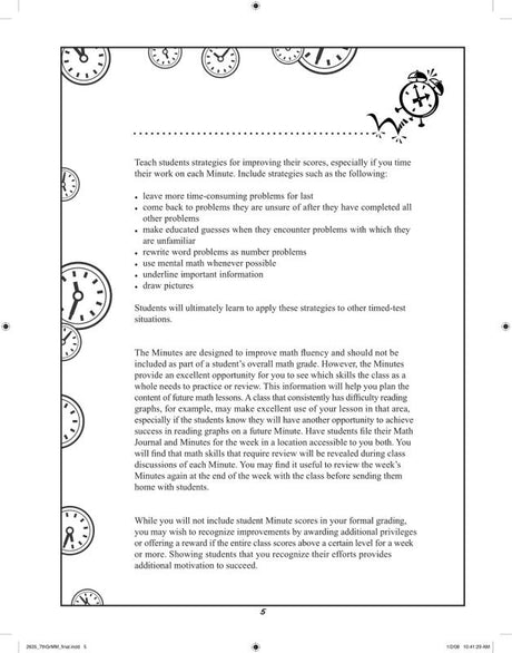 Seventh-Gr Math Minutes