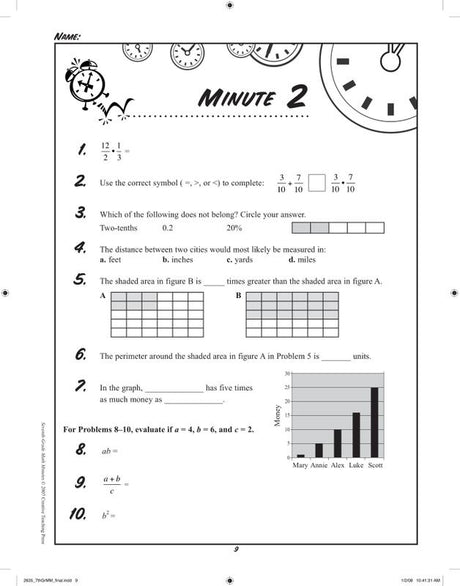 Seventh-Gr Math Minutes