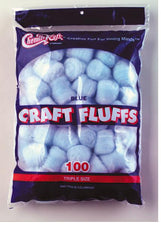 Craft Fluffs - Blue - 100 Pieces