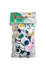 Jumbo Wiggle Eyes, 100 Per Bag