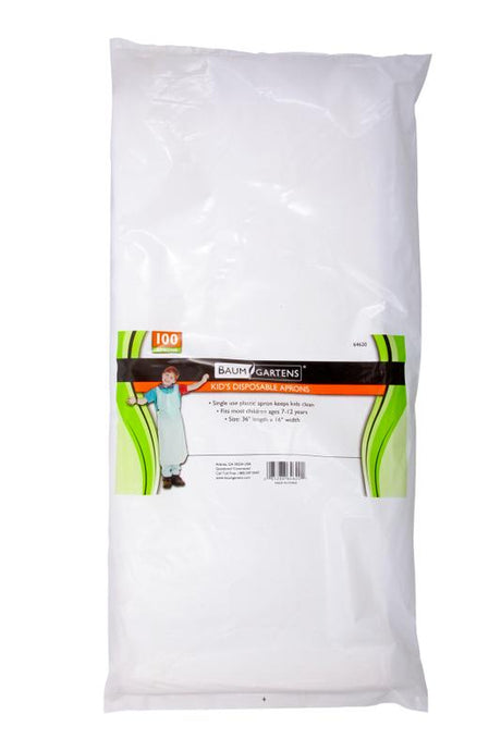 Children's Disposable Aprons 100Pk