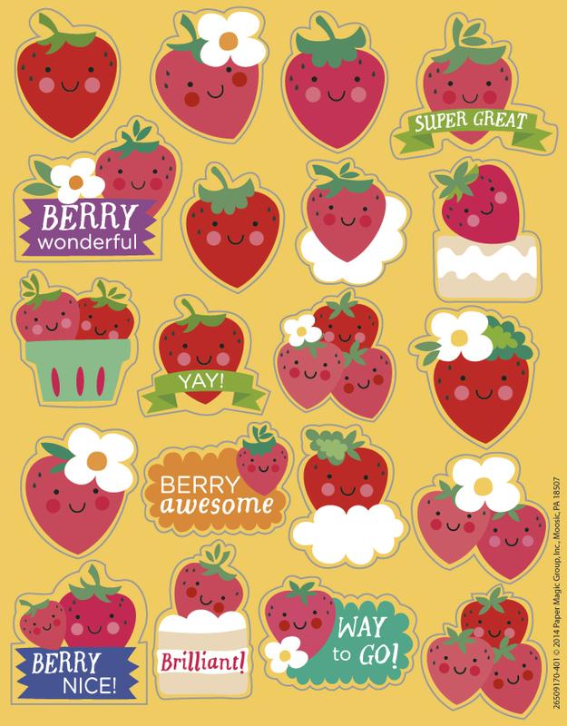 Strawberry Scented Stickers 
