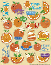 Orange Scented Stickers 