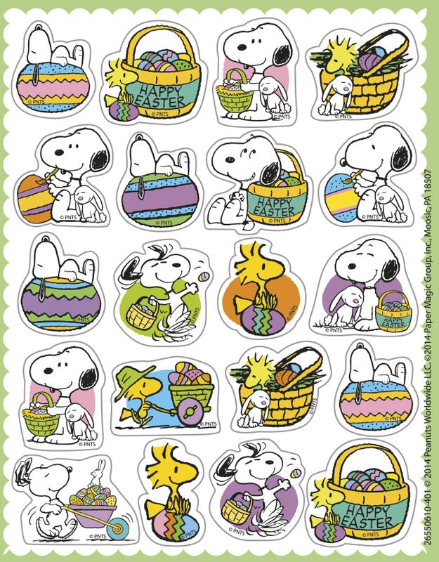 Peanuts® Easter Theme Stickers 