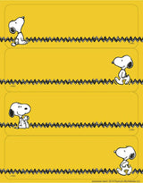 Peanuts® Yellow Label Stickers 