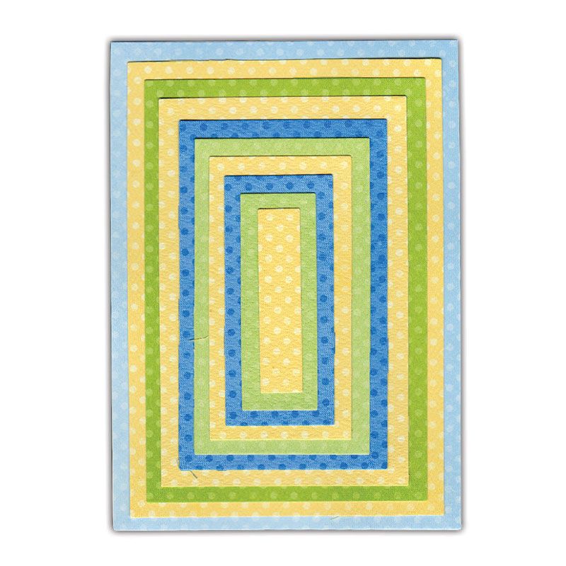 Sizzix Framelits Dies Rectangles #2 (discontinued)