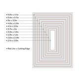 Sizzix Framelits Dies Rectangles #2 (discontinued)