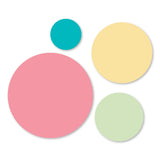 Sizzix Framelits Die Circles, 1 1/4", 2", 2 1/2" & 3 1/2" (discontinued)