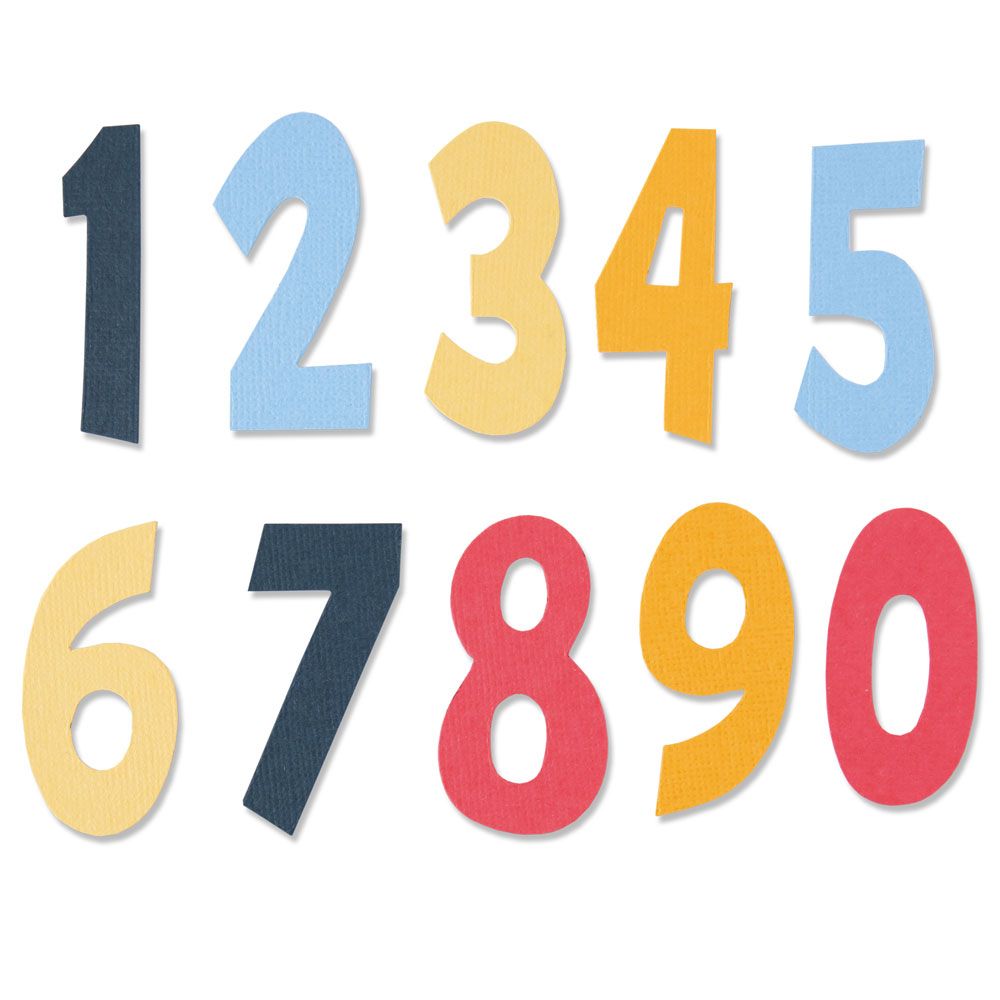 Sizzix Bigz Die Numeracy by Jenna Rushforth (discontinued)