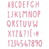 Sizzix Thinlits Dies Hand Drawn Alphabet by Jenna Rushforth (discontinued)