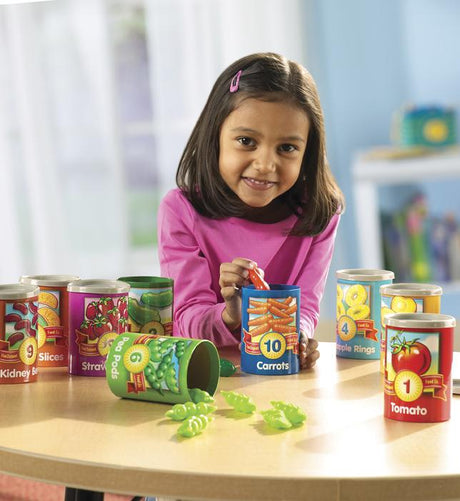 1 to 10 Counting Cans