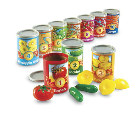 1 to 10 Counting Cans