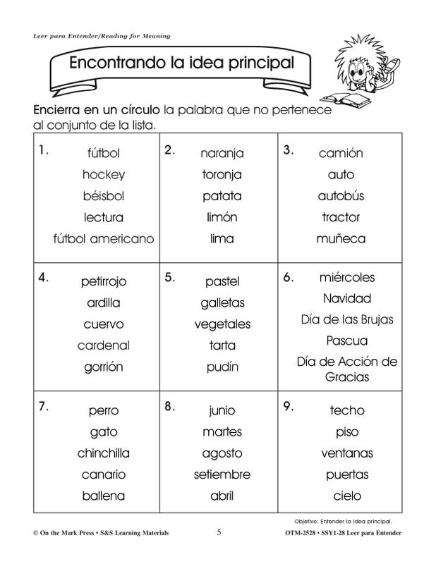 Leer Para Entender Reading For Meaning