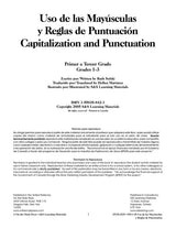 Uso De Las Mayusculas Y Reglas De Punctuacion Capitalization