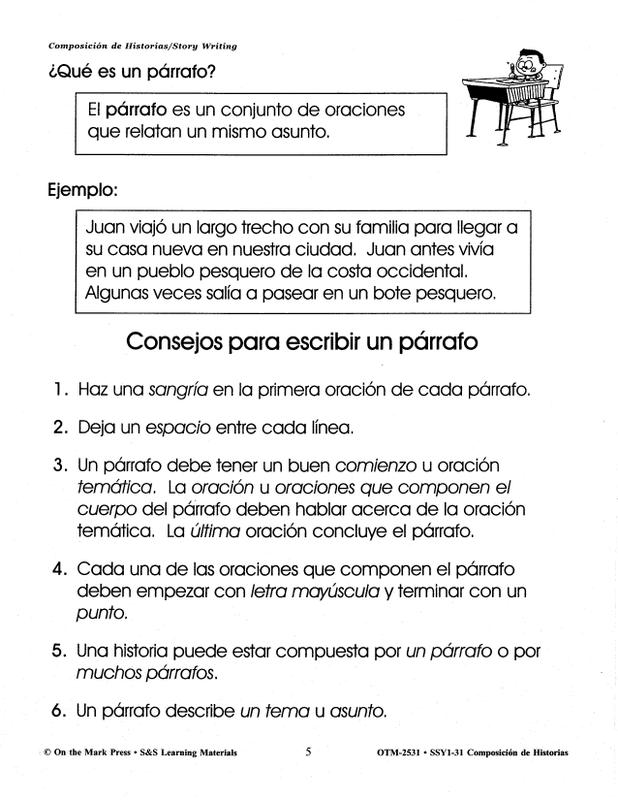 Composicion De Historias Story Writing