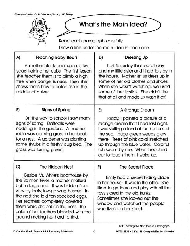 Composicion De Historias Story Writing