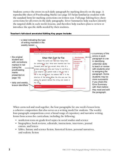 Daily Paragraph Editing, Grade 4