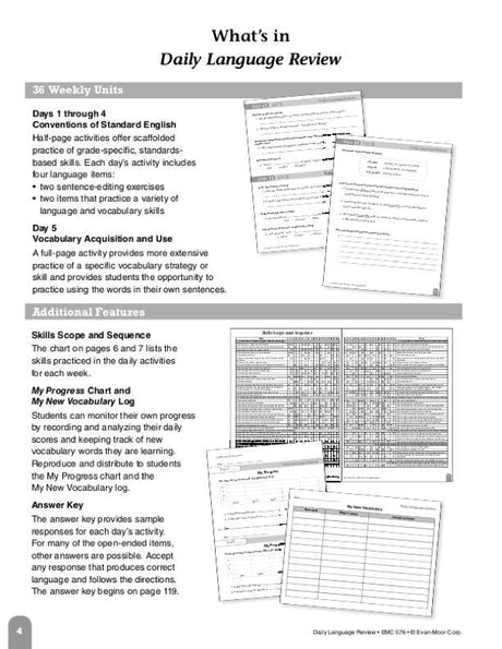 Daily Language Review, Grade 6+