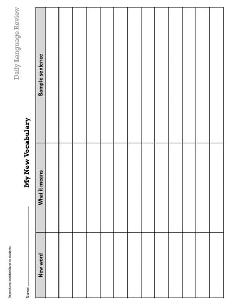 Daily Language Review, Grade 6+