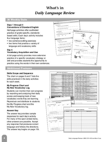 Daily Language Review, Grade 1