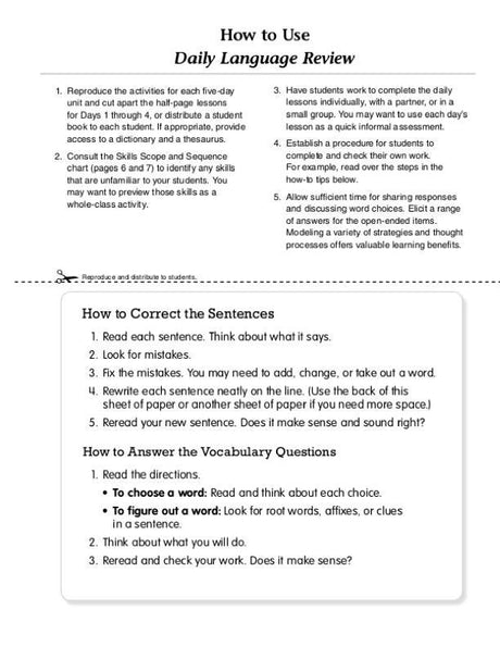 Daily Language Review, Grade 2