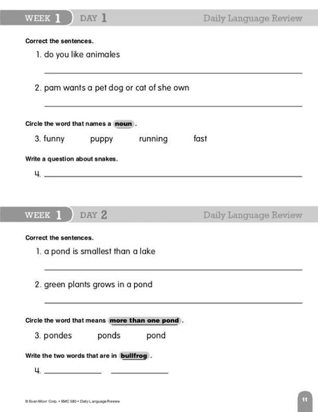 Daily Language Review, Grade 2