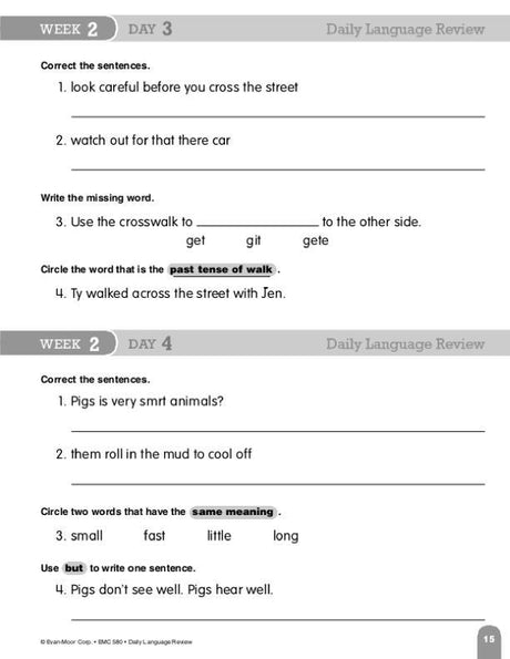 Daily Language Review, Grade 2