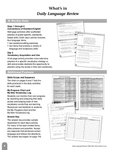 Daily Language Review, Grade 4