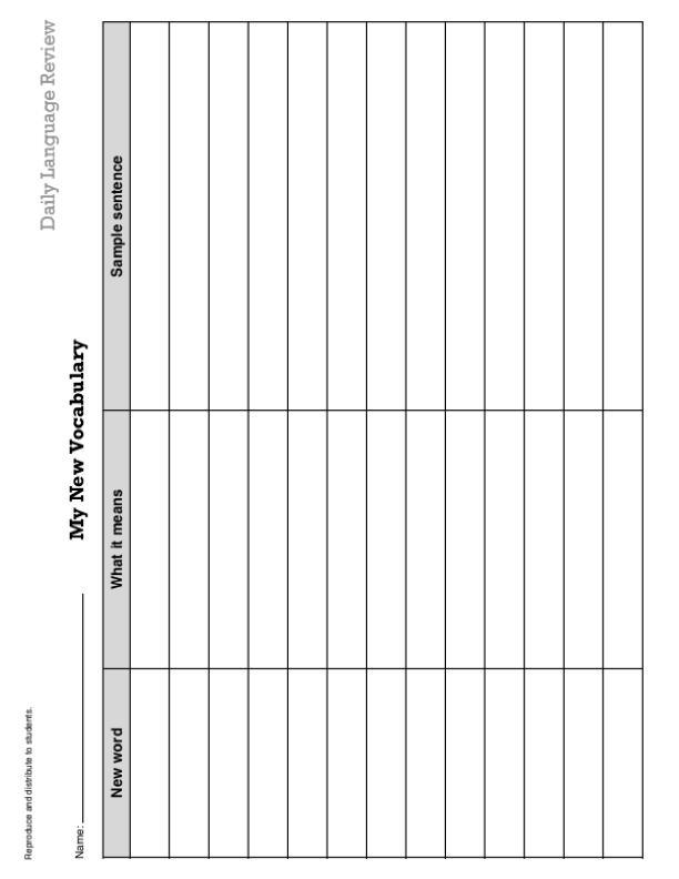 Daily Language Review, Grade 4
