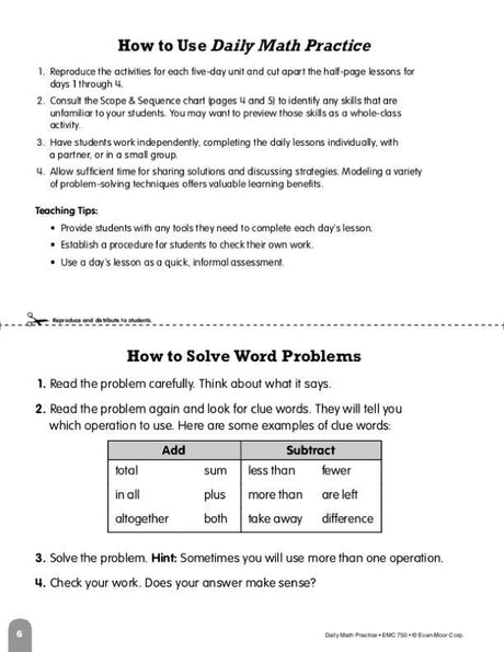 Daily Math Practice, Grade 1