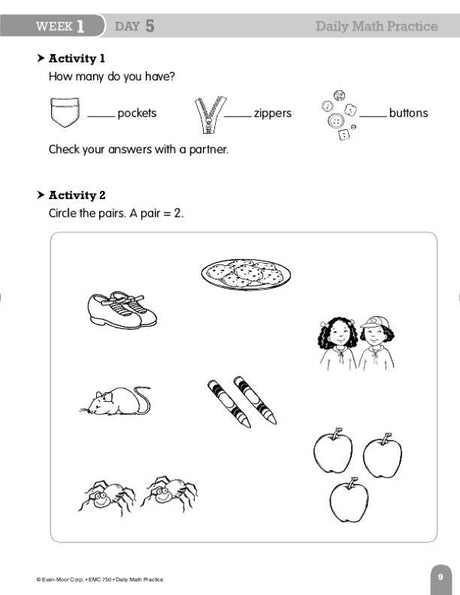 Daily Math Practice, Grade 1