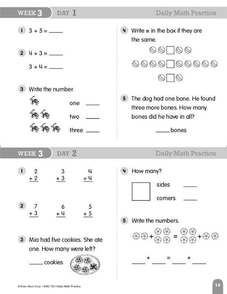 Daily Math Practice, Grade 1