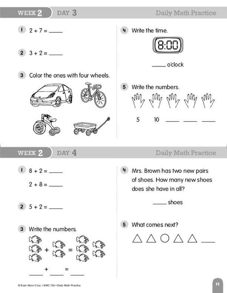 Daily Math Practice, Grade 1