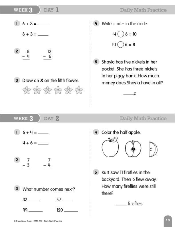 Evan Moor Daily Math Practice Grade 2 EMC751 SupplyMe Evan moor daily math practice grade 2 emc751 supplyme