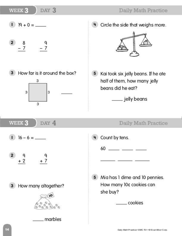 Everyday Math Grade 2 Worksheets