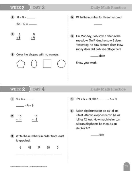 Daily Math Practice, Grade 3
