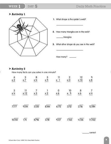 Daily Math Practice, Grade 4