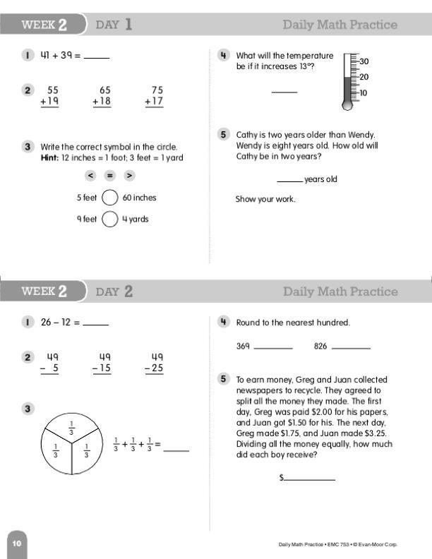Daily Math Practice, Grade 4