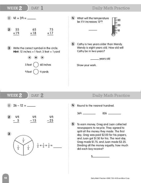 Daily Math Practice, Grade 4